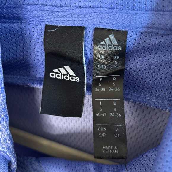Adidas Blue Hoodie Sweatshirt - Picture 4 of 4